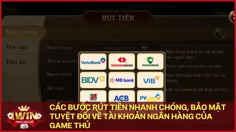 Quy trình rút tiền minh bạch đảm bảo an toàn tuyệt đối cho mọi giao dịch của người chơi